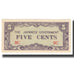 Biljet, Birma, 5 Cents, KM:10b, NIEUW