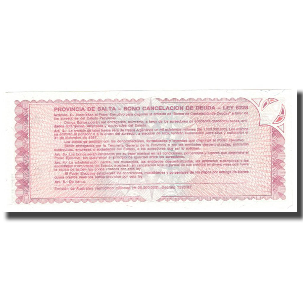 Banconote, Argentina, 1 Austral, 1987, 1987-12-31, KM:S2612c, FDS