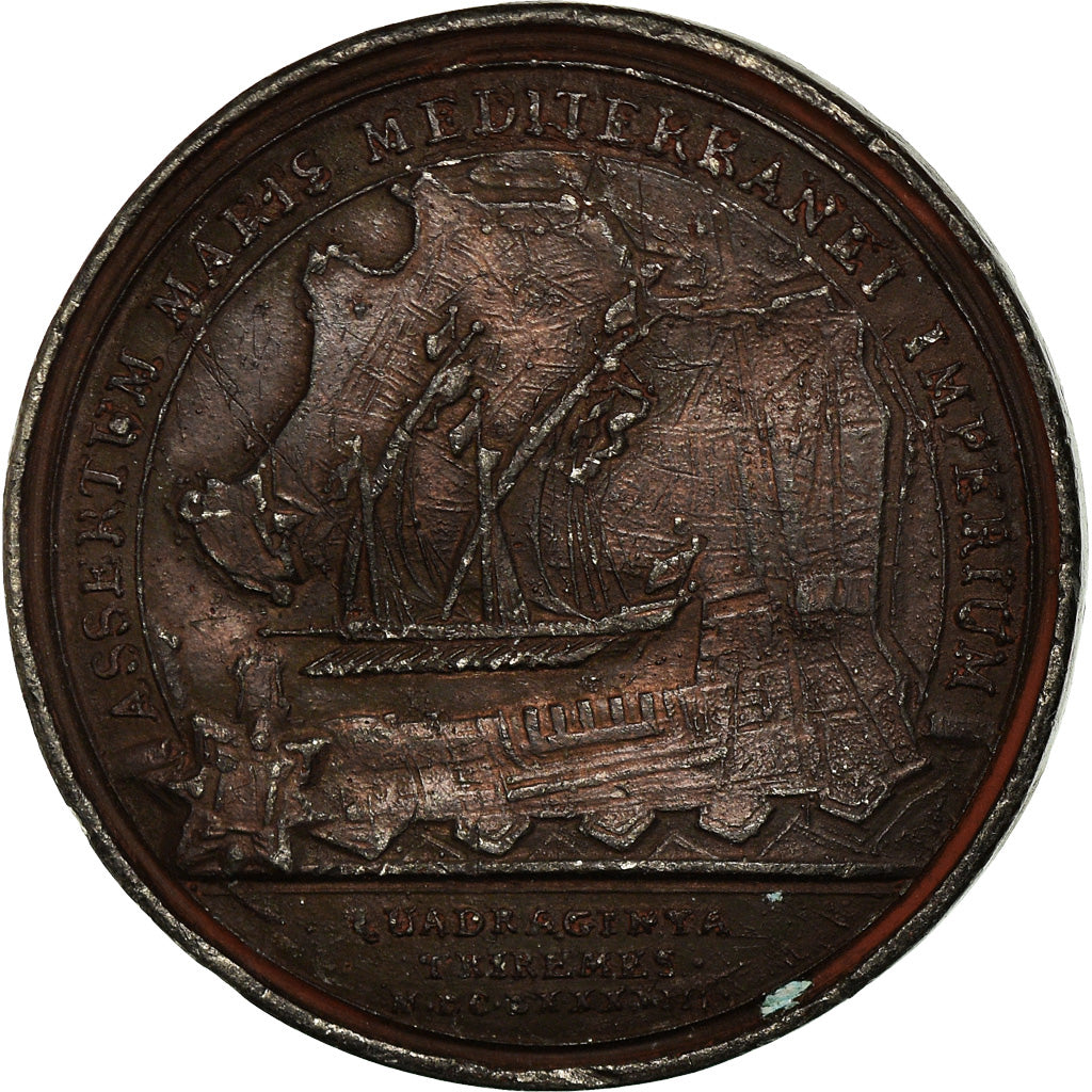 Frankreich, Medal, Louis XIV, Politics, Society, War, 1688, Mauger, SS, Bronze