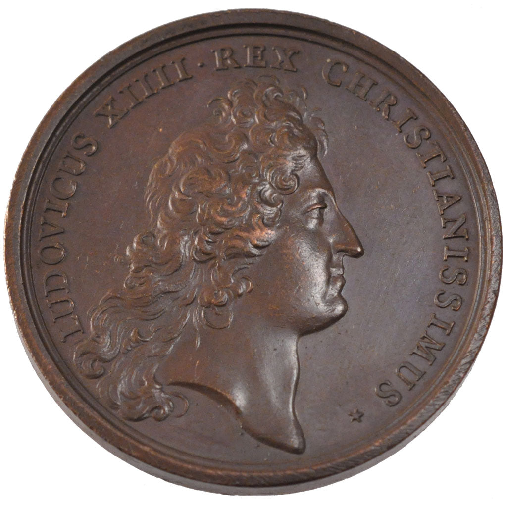 FRANCE, Politics, Society, War, Louis XIV, Medal, 1669, AU(55-58), Mauger,...