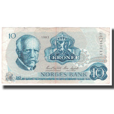 Banknote, Norway, 10 Kroner, 1983, KM:36b, VF(20-25)