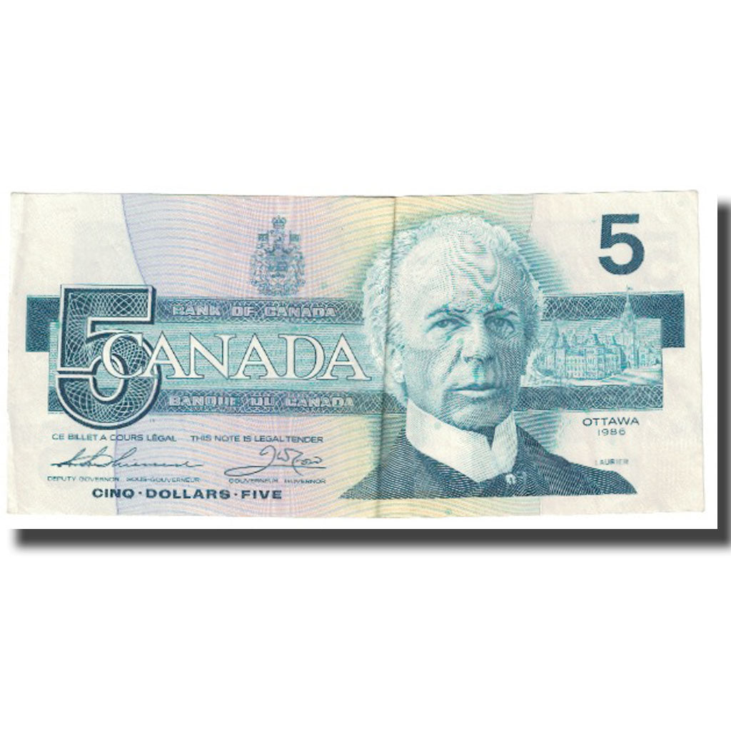Billete, 5 Dollars, 1986, Canadá, KM:95b, MBC