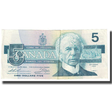 Billete, 5 Dollars, 1986, Canadá, KM:95b, MBC