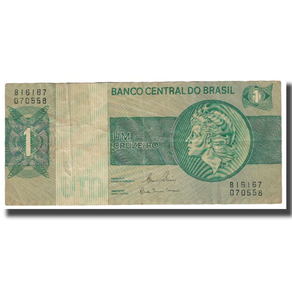 Biljet, Brazilië, 1 Cruzeiro, KM:191a, TTB