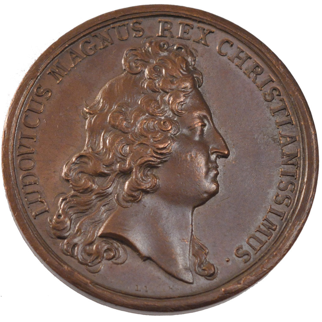 FRANCE, Religions & beliefs, Louis XIV, Medal, 1685, AU(55-58), Bronze, 41,...