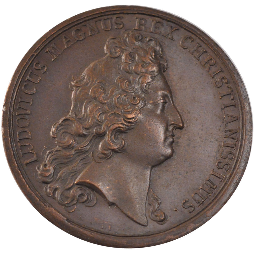 France, Medal, Louis XIV, Politics, Society, War, 1677, AU(55-58), Bronze