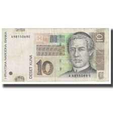 Geldschein, Kroatien, 10 Kuna, 2001, KM:38, S