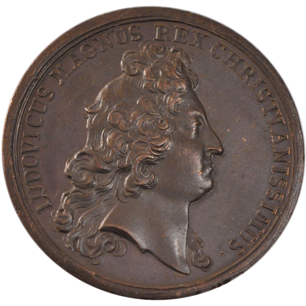 FRANCE, Politics, Society, War, Louis XIV, Medal, AU(55-58), Bronze, 41, Divo...