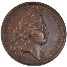 FRANCE, Politics, Society, War, Louis XIV, Medal, 1696, AU(55-58), Mauger,...