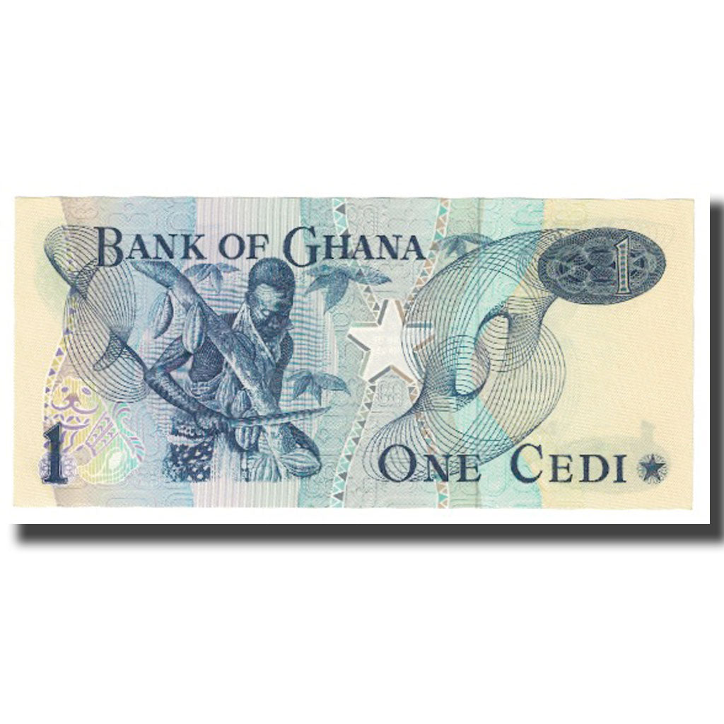Banknote, Ghana, 1 Cedi, 1976, 1976-01-02, KM:13a, UNC(65-70)