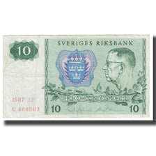 Banknote, Sweden, 10 Kronor, KM:52d, VF(20-25)