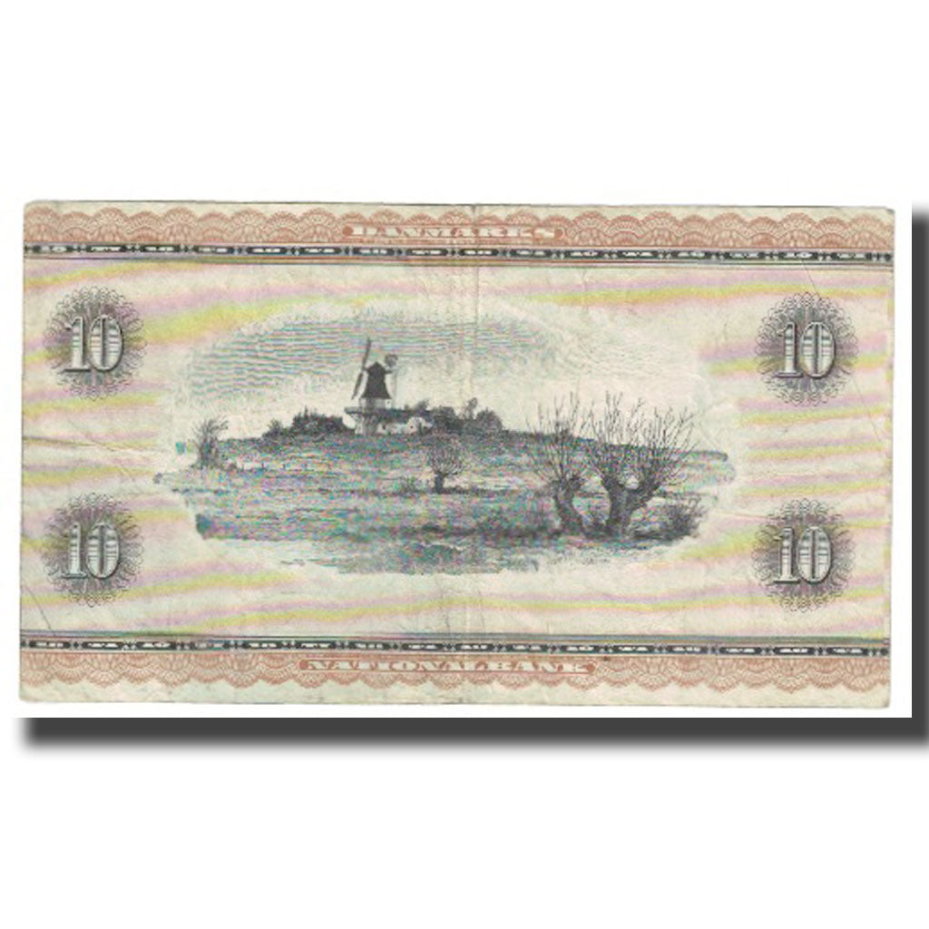 Banknote, Denmark, 10 Kroner, 1936, 1936-04-07, KM:44b, VF(20-25)
