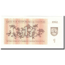 Billet, Lithuania, 1 (Talonas), 1992, KM:39, NEUF