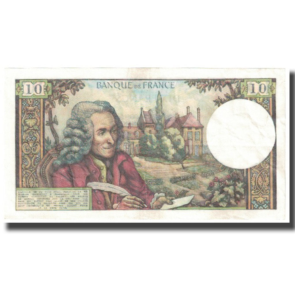 Frankreich, 10 Francs, Voltaire, 1971, 1971-09-02, UNZ-, Fayette:62.51, KM:147c