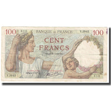 Frankrijk, 100 Francs, Sully, 1939, 1939-11-02, TB, Fayette:26.13, KM:94