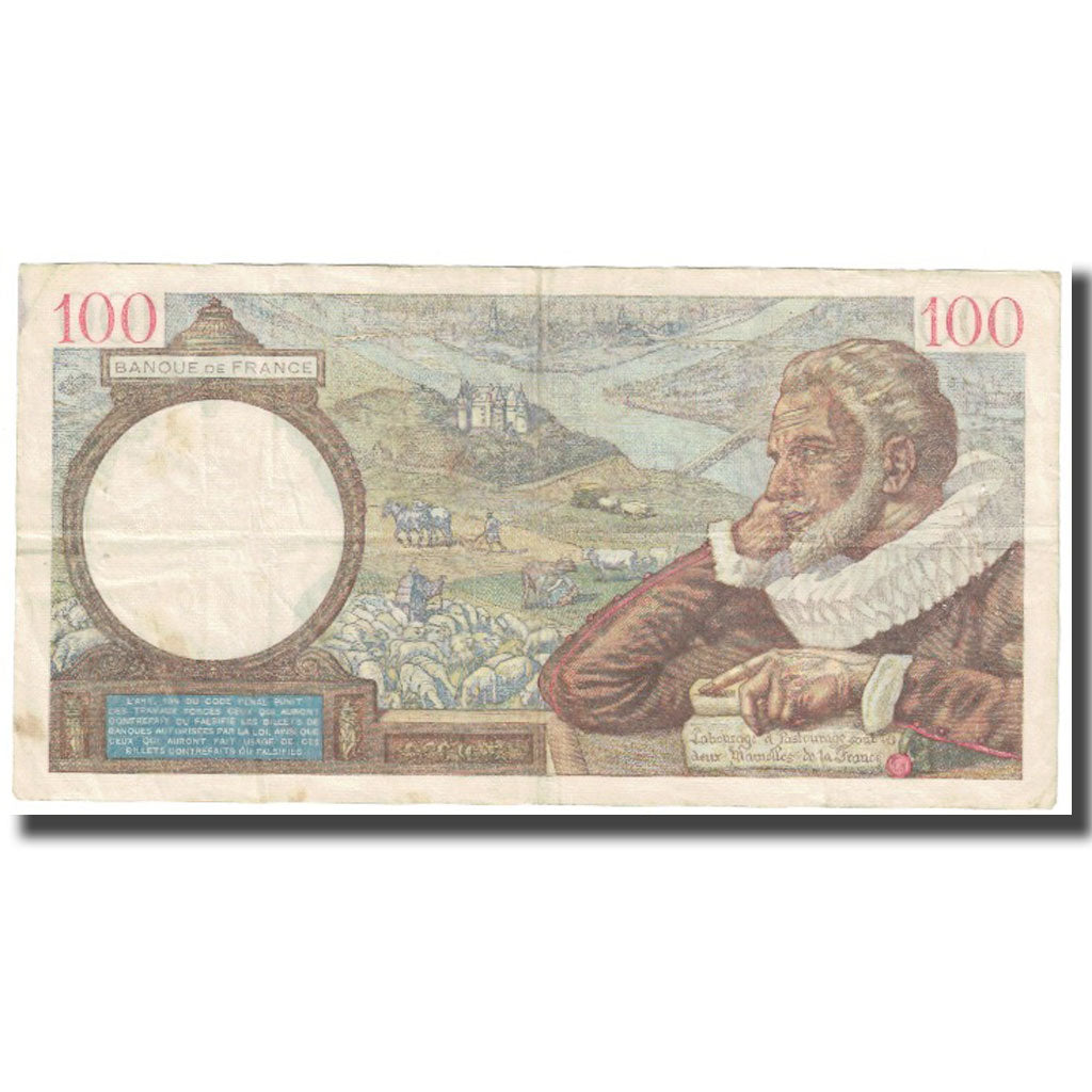 Frankrijk, 100 Francs, Sully, 1939, 1939-11-02, TB, Fayette:26.13, KM:94