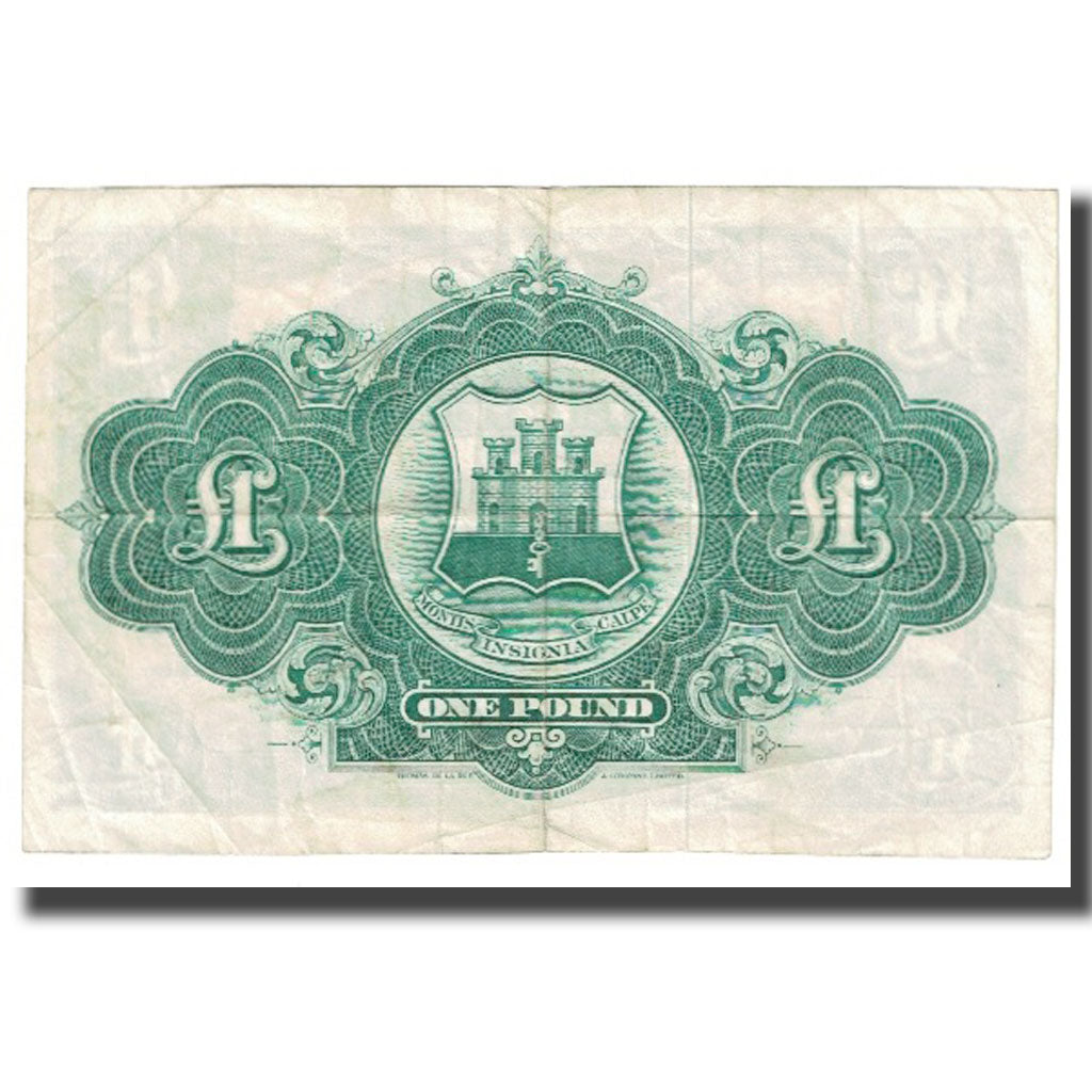 Banknote, Gibraltar, 1 Pound, 1958, 1958-10-03, KM:18b, EF(40-45)