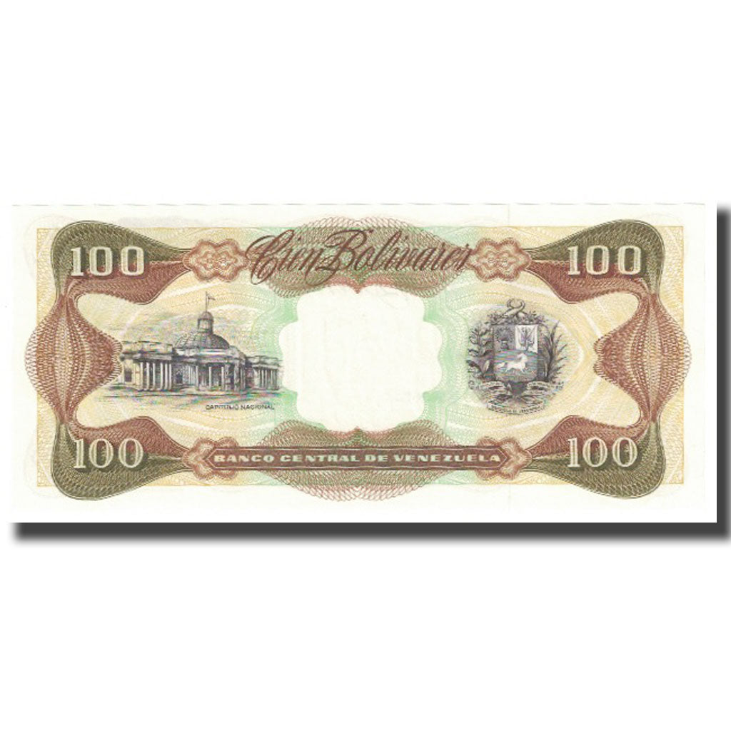 Banknote, Venezuela, 100 Bolivares, 1992, 1992-12-08, KM:66c, UNC(65-70)