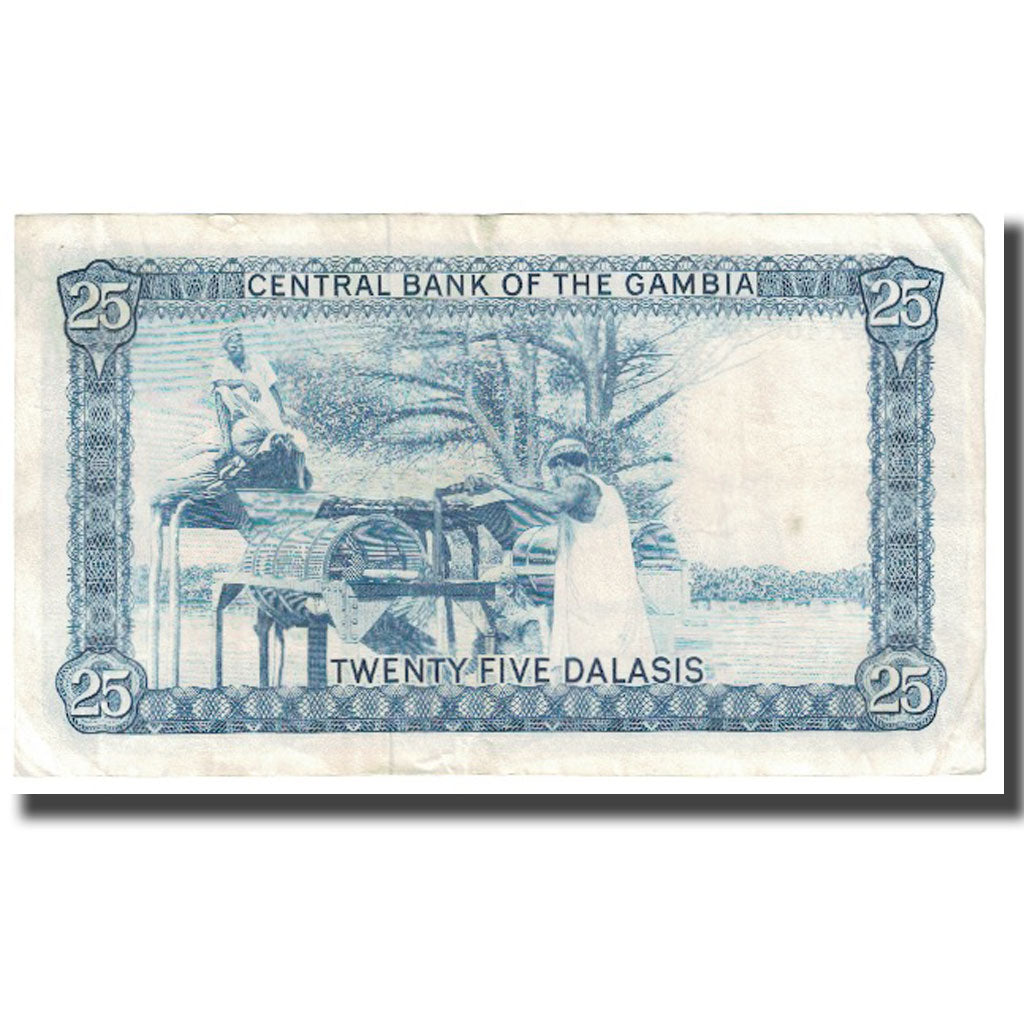 Banknote, The Gambia, 25 Dalasis, KM:11b, VF(20-25)