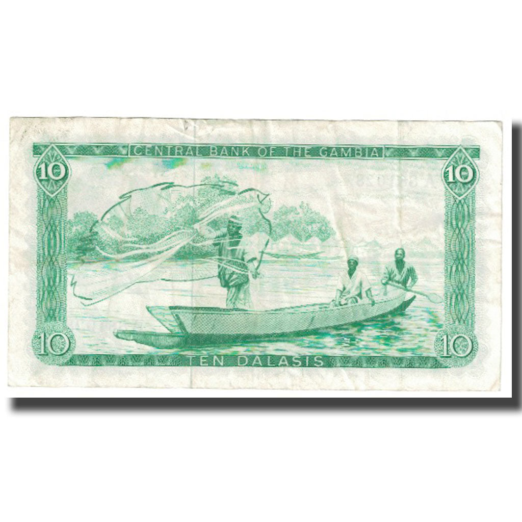 Banknote, The Gambia, 10 Dalasis, KM:6a, EF(40-45)