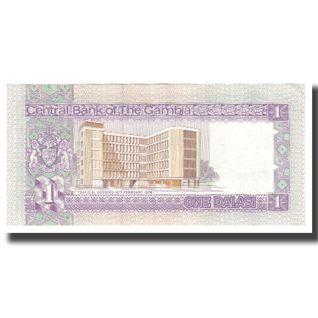 Banknote, The Gambia, 1 Dalasi, KM:4d, UNC(65-70)
