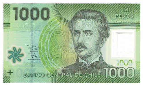 Banconote, Cile, 1000 Pesos, 2010, KM:161, SPL