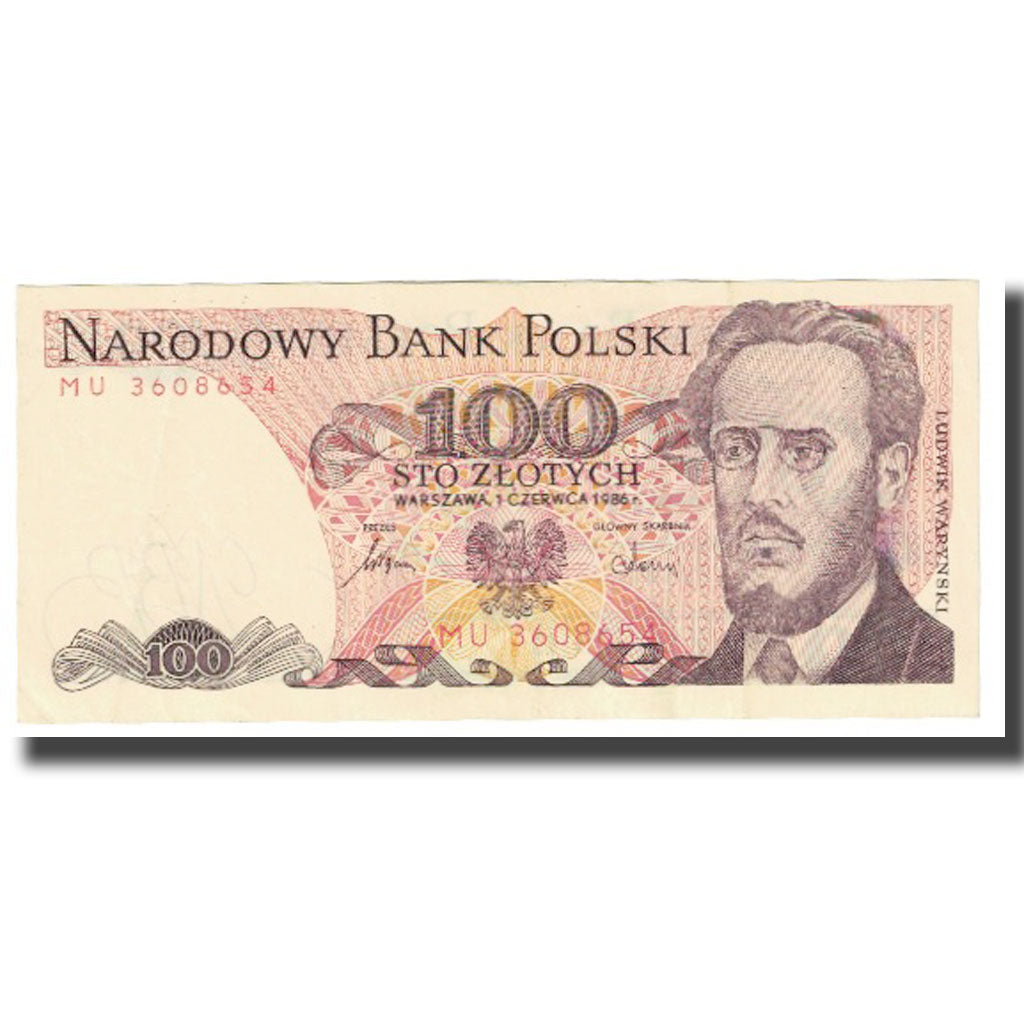 Banknot, Polska, 100 Zlotych, 1986, 1986-06-01, KM:143a, UNC(65-70)