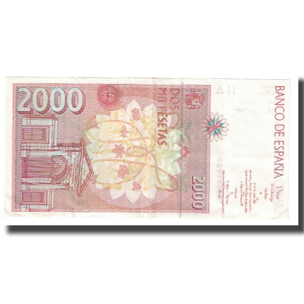 Banknote, Spain, 2000 Pesetas, KM:164, UNC(63)