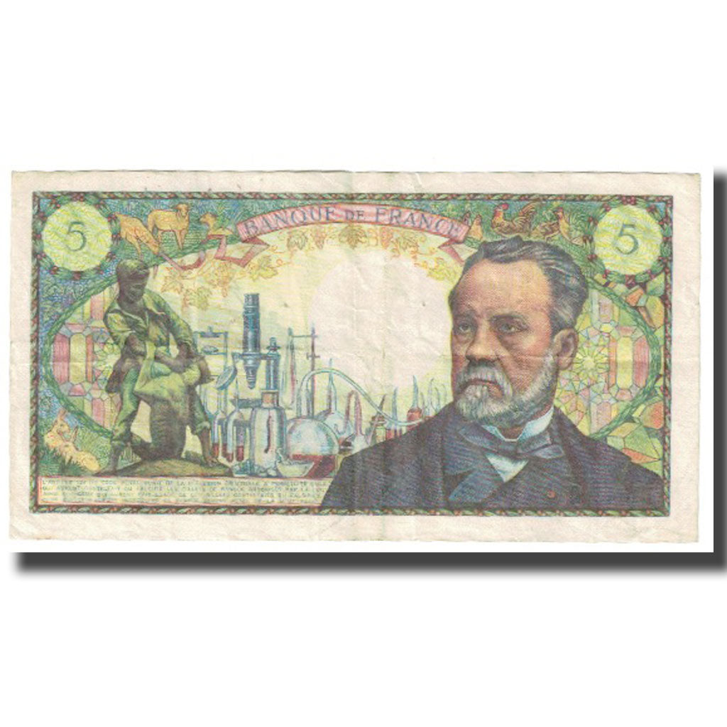 France, 5 Francs, Pasteur, 1969, 1969-06-05, TTB, Fayette:61.10, KM:146b