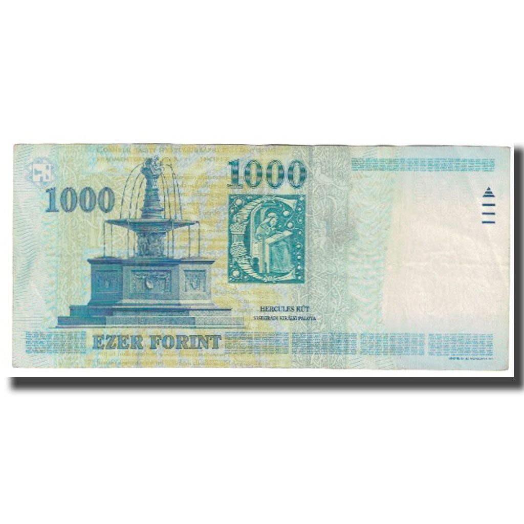 Biljet, Hongarije, 1000 Forint, 2000, KM:185a, TTB