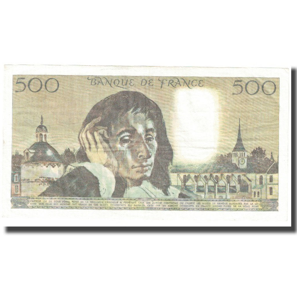 France, 500 Francs, Pascal, 1983, 1983-01-06, UNC(65-70), Fayette:71.28, KM:156e