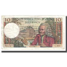 Francia, 10 Francs, Voltaire, 1968, 1968-04-04, MB, Fayette:62.32, KM:147c