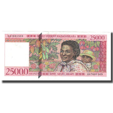 Banknote, Madagascar, 25,000 Francs = 5000 Ariary, KM:82, UNC(63)