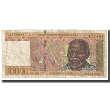 Nota, Madagáscar, 10,000 Francs = 2000 Ariary, KM:79a, VF(20-25)