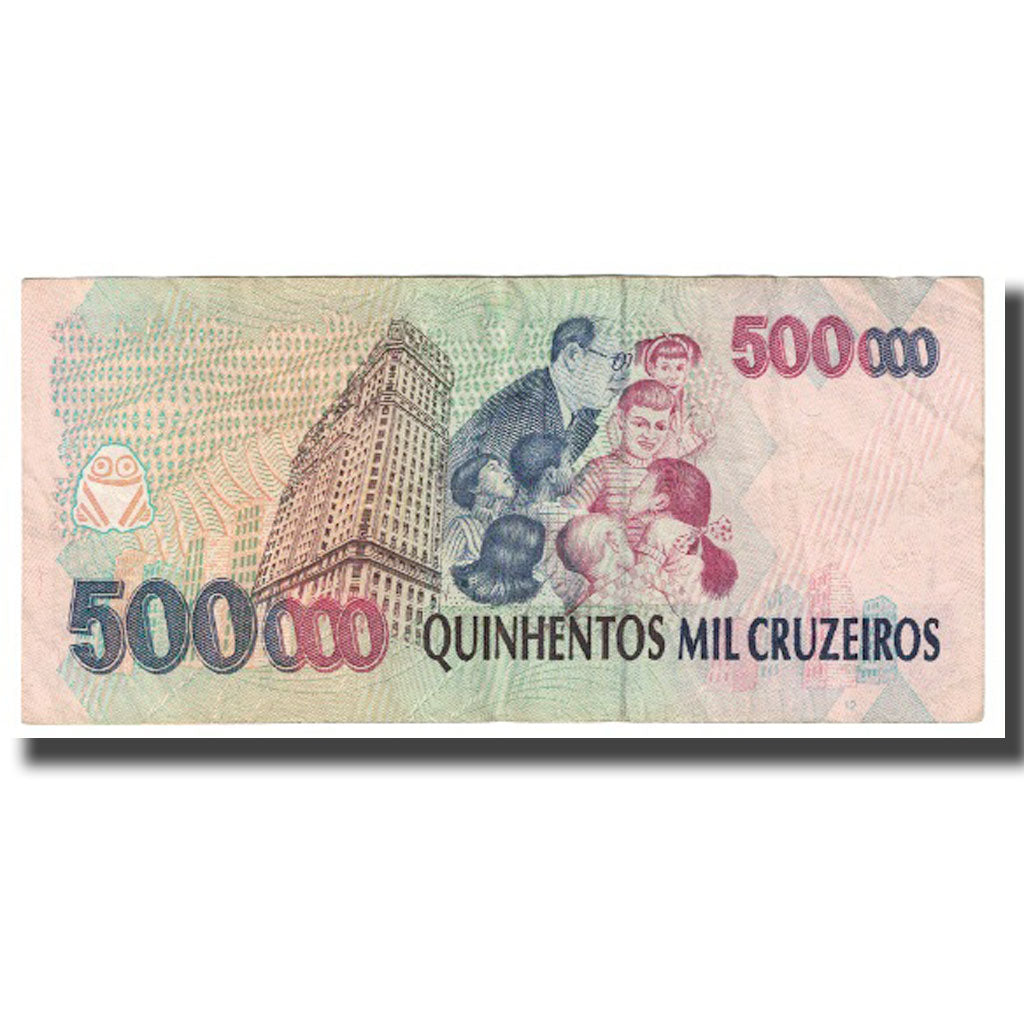 Billete, 500,000 Cruzeiros, Brasil, KM:236c, BC