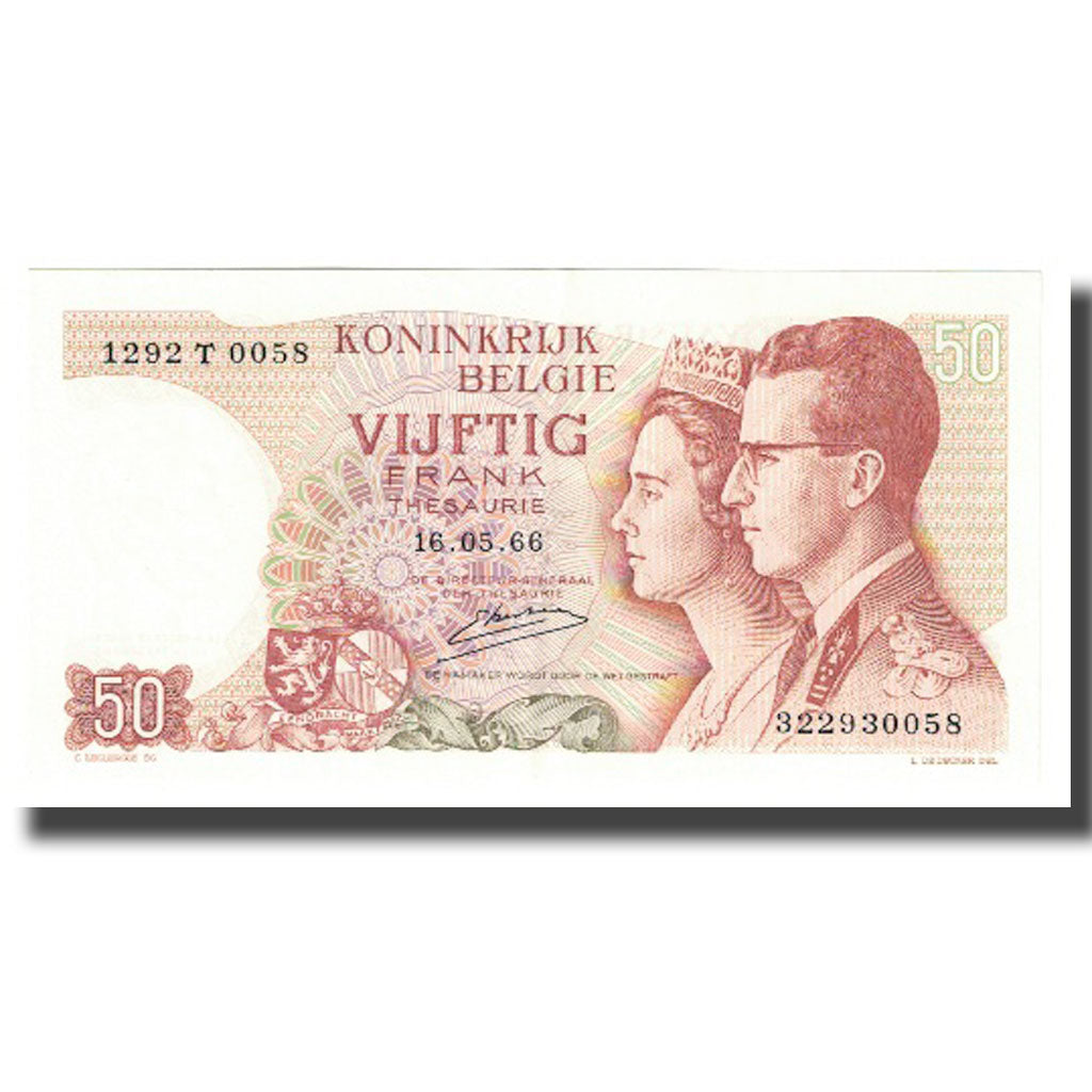 Banknote, Belgium, 50 Francs, 1966, 1966-05-16, KM:139, UNC(65-70)
