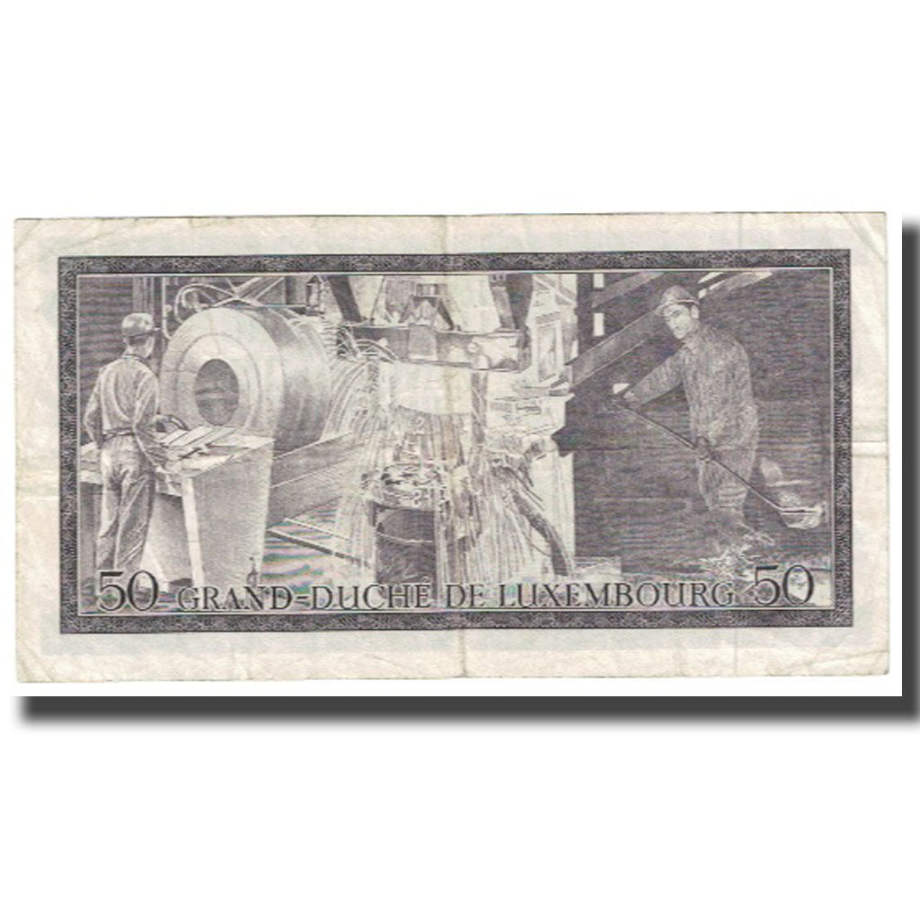 Banknote, Luxembourg, 50 Francs, 1972, 1972-08-25, KM:55b, VF(20-25)