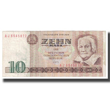 Banknote, Germany - Democratic Republic, 10 Mark, 1971, KM:28b, VF(20-25)
