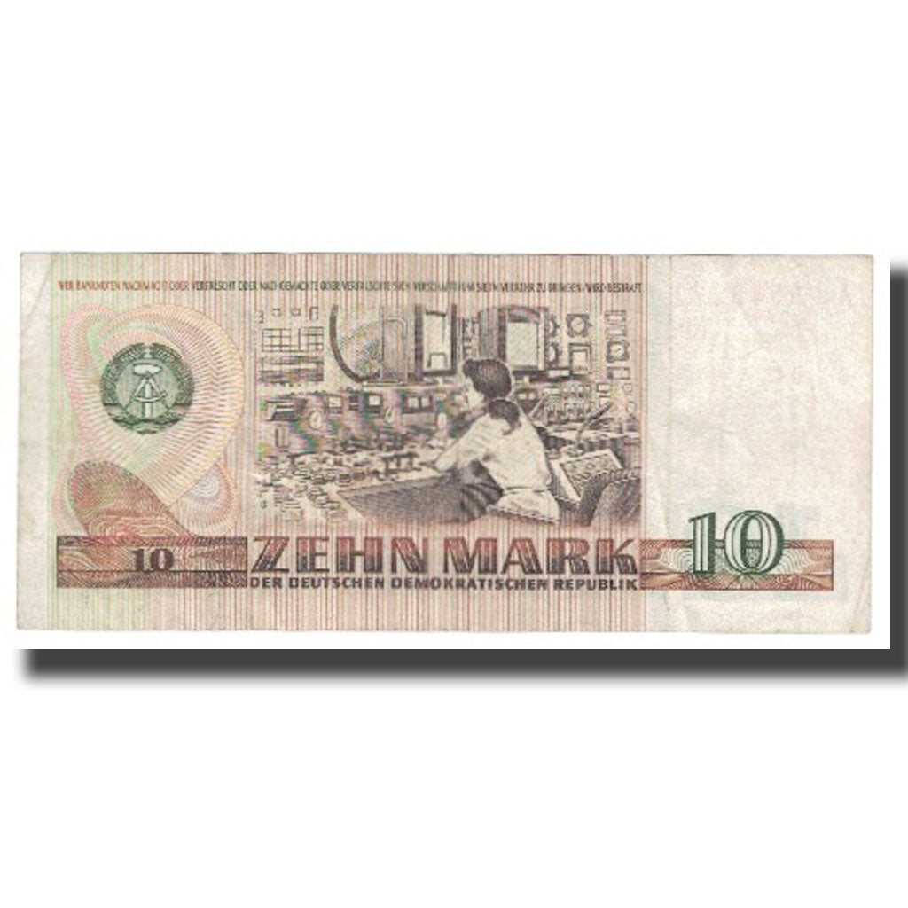 Banknote, Germany - Democratic Republic, 10 Mark, 1971, KM:28b, VF(20-25)