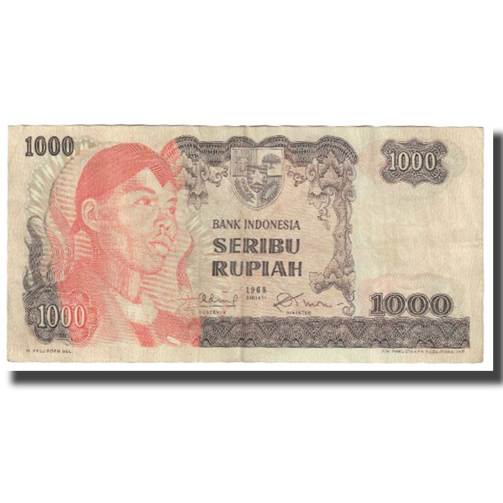 Banknote, Indonesia, 1000 Rupiah, 1968, KM:110a, EF(40-45)