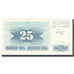 Banconote, Bosnia - Erzegovina, 25 Dinara, 1992, KM:11a, SPL