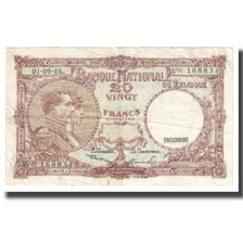 Banknote, Belgium, 20 Francs, 1948, 1948-09-01, KM:116, VF(20-25)