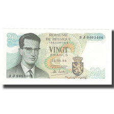Billete, 20 Francs, 1964, Bélgica, 1964-06-15, KM:138, UNC