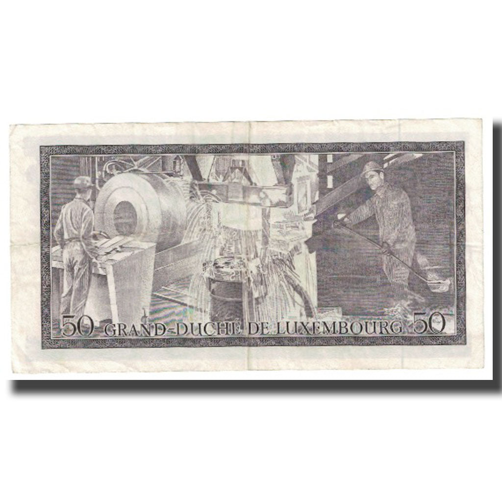Banknote, Luxembourg, 50 Francs, 1972, 1972-08-25, KM:55b, VF(20-25)
