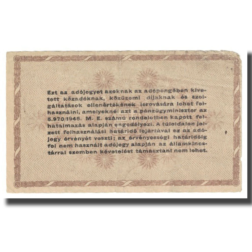 Banknote, Hungary, 10,000 (Tizezer) Adópengö, 1946, 1946-05-28, KM:143a