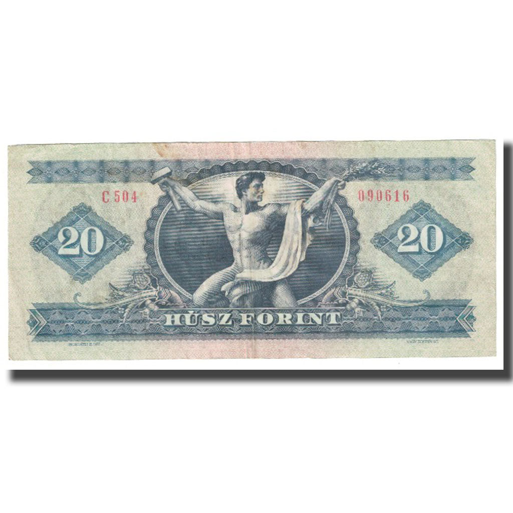 Banknot, Węgry, 20 Forint, 1975, 1975-10-28, KM:165a, EF(40-45)