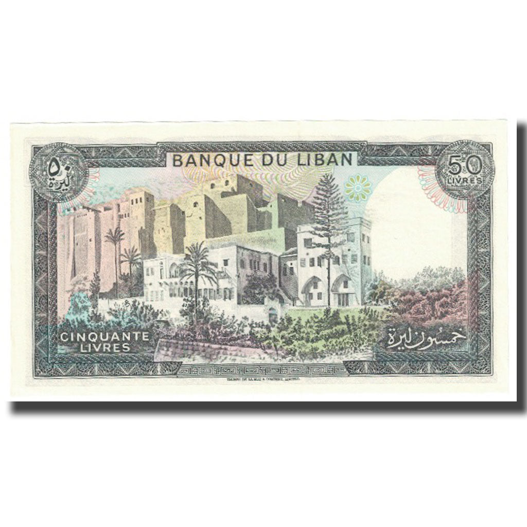 Banknote, Lebanon, 50 Livres, KM:65c, UNC(65-70)