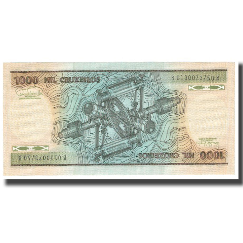 Banknote, Brazil, 1000 Cruzeiros, KM:201b, UNC(65-70)