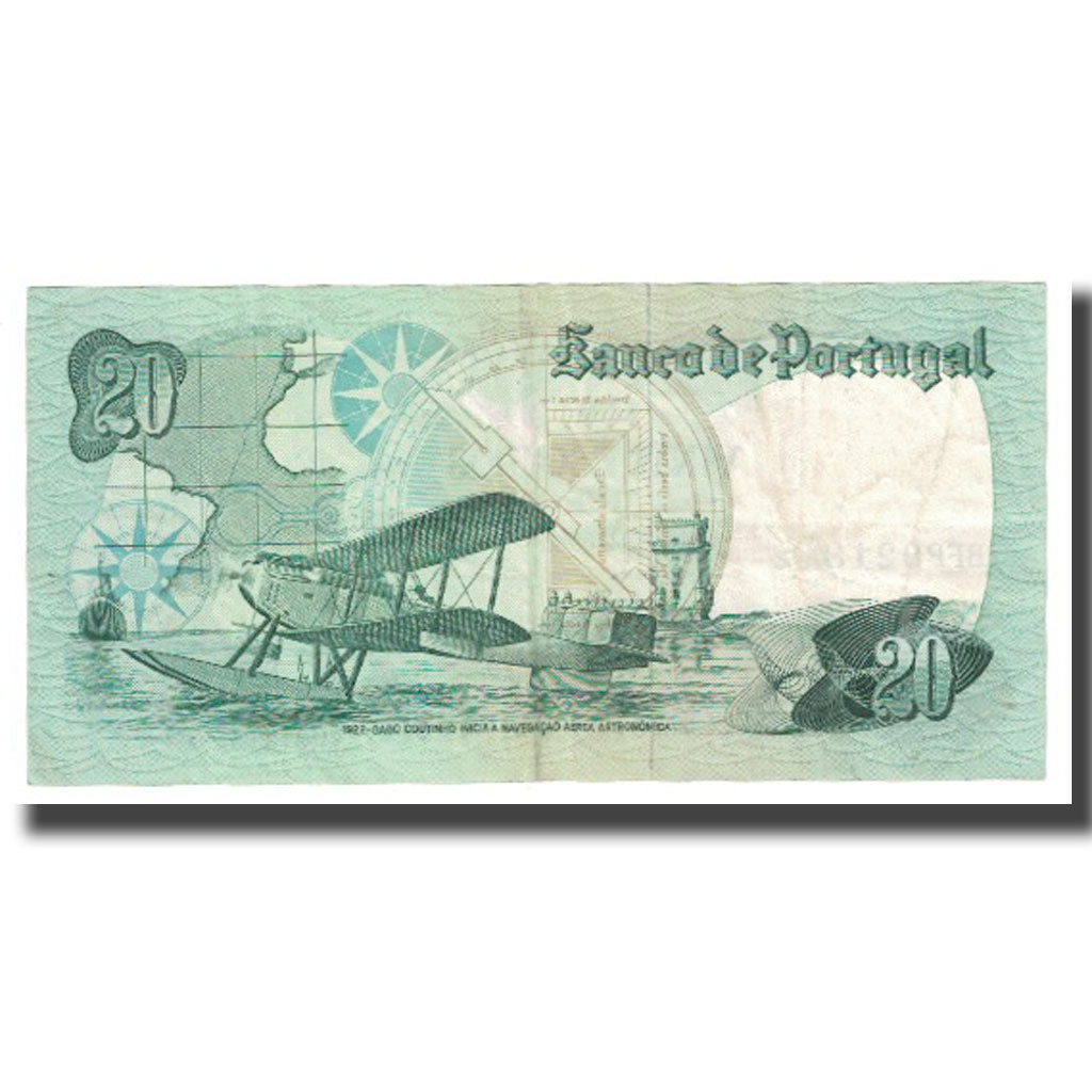 Biljet, Portugal, 20 Escudos, 1978, 1978-10-04, KM:176b, SUP