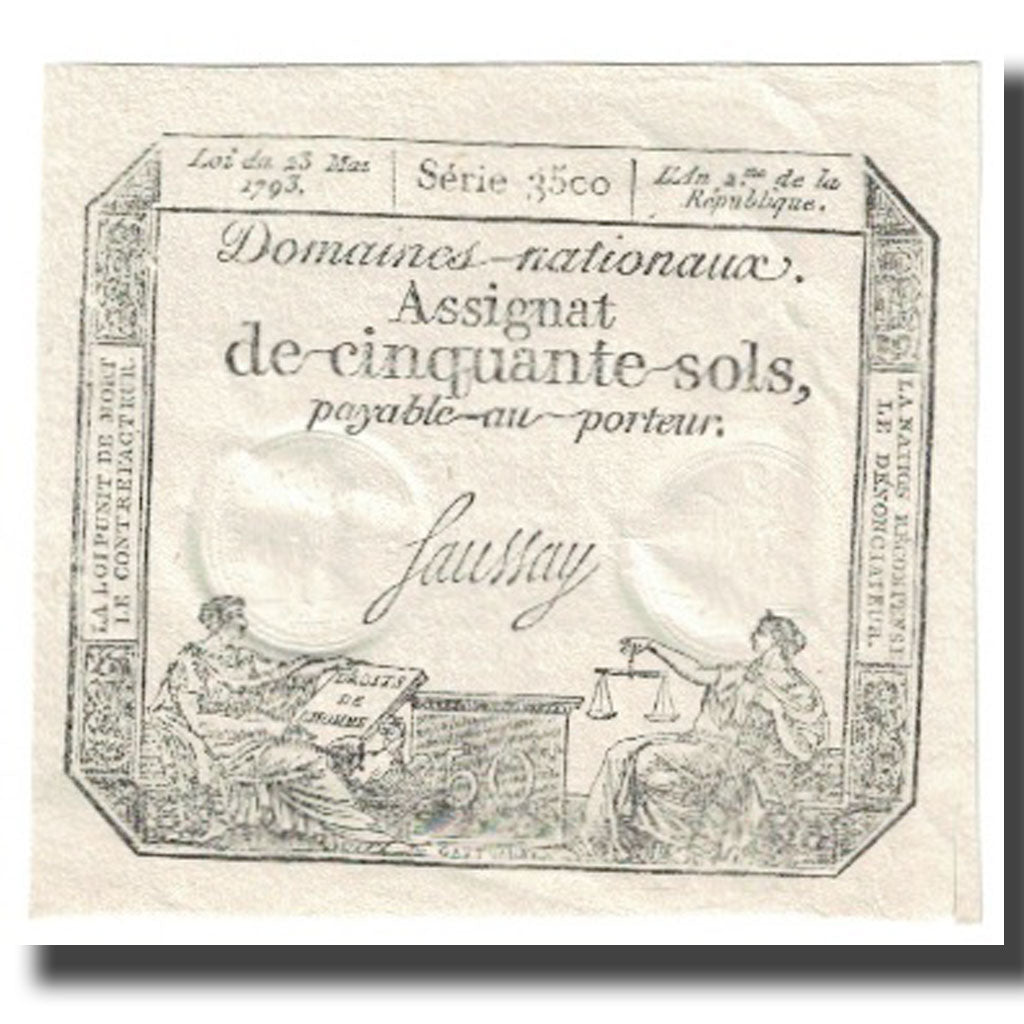 France, 50 Sols, 1793, 1793-05-23, NEUF, KM:A70a